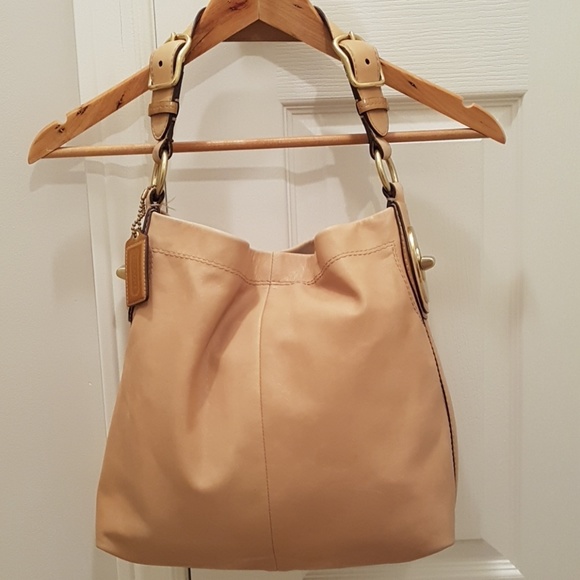 Coach Handbags - Coach RARE leather shoulder brown tote handbag